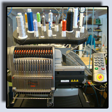 Vi jobbar med Amaya og EMT broderings maskiner